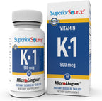 Vitamina K1 500 mcg, 100 Comprimidos Sublinguales