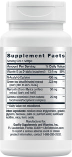 Life Extension GEROPROTECT® Ageless Cell™ – Salud Celular, Vitamina E, NAC, Té Verde, 30 Cápsulas Blandas