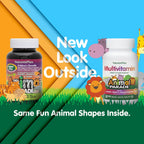 NaturesPlus Animal Parade Multivitamínico Infantil Sin Azúcar - Paquete de 2 - 90 Comprimidos Masticables