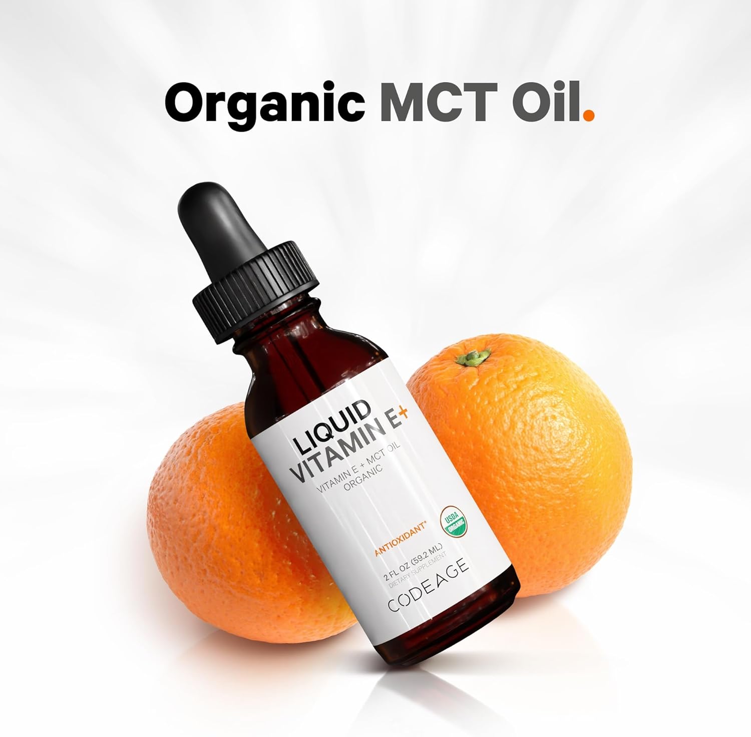 Codeage Vitamina E+ Líquida Orgánica - 59 ml (2 Meses)