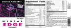 Source Naturals Mental Edge - Suplemento para la concentración y energía, 120 comprimidos