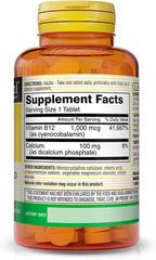 Vitamina B12 1000 mcg con Calcio - 60 Comprimidos