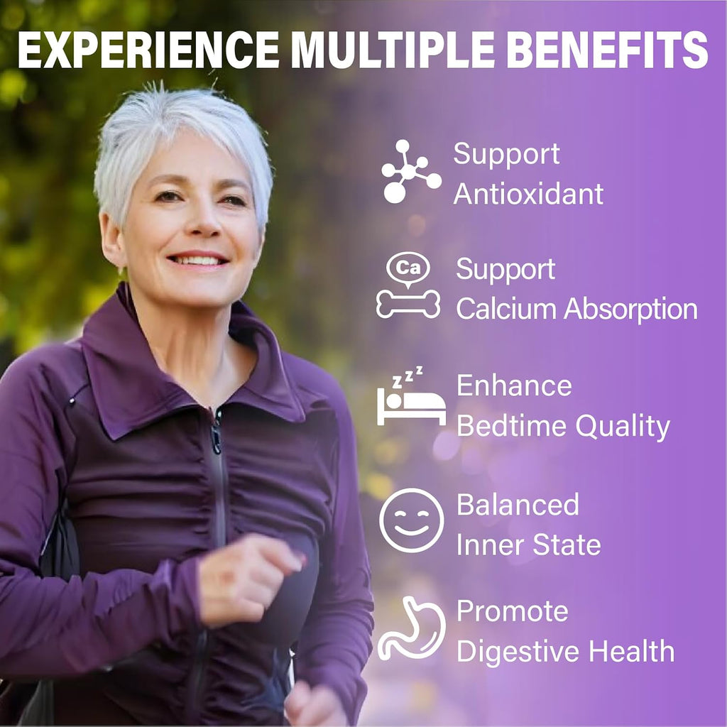 Multivitamínico Gummy para Mujeres 50+ - Vitaminas A, C, D3, E, K2, Complejo B, Calcio, Magnesio