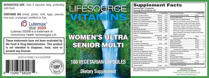 LifeSource Vitamins Woman's Senior Multi – – La vitamina B12 contribuye al funcionamiento normal del sistema – Image 2