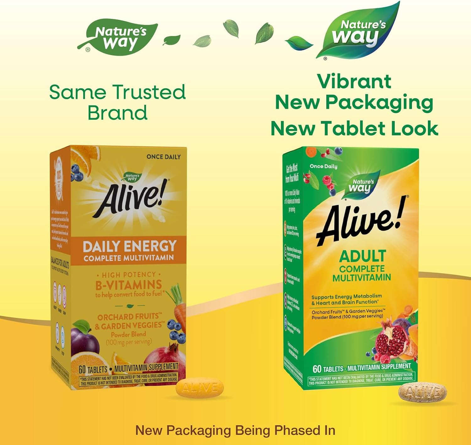 Nature's Way Alive! Multivitamínico Completo para Adultos, 60 Comprimidos