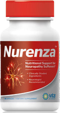 Vita Sciences Nurenza Nerve Health Supplement - Natural R-ALA 40x Stronger with Acetyl L-Carnitine and Benfotiamine - 60 Capsules