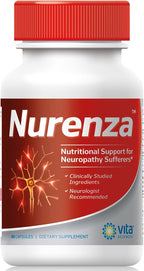 Vita Sciences Nurenza Nerve Health Supplement - Natural R-ALA 40x Stronger with Acetyl L-Carnitine and Benfotiamine - 60 Capsules