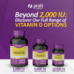 Prati Donaduzzi Vitamina D3 2000 UI (50 mcg) - 600 Cápsulas Blandas