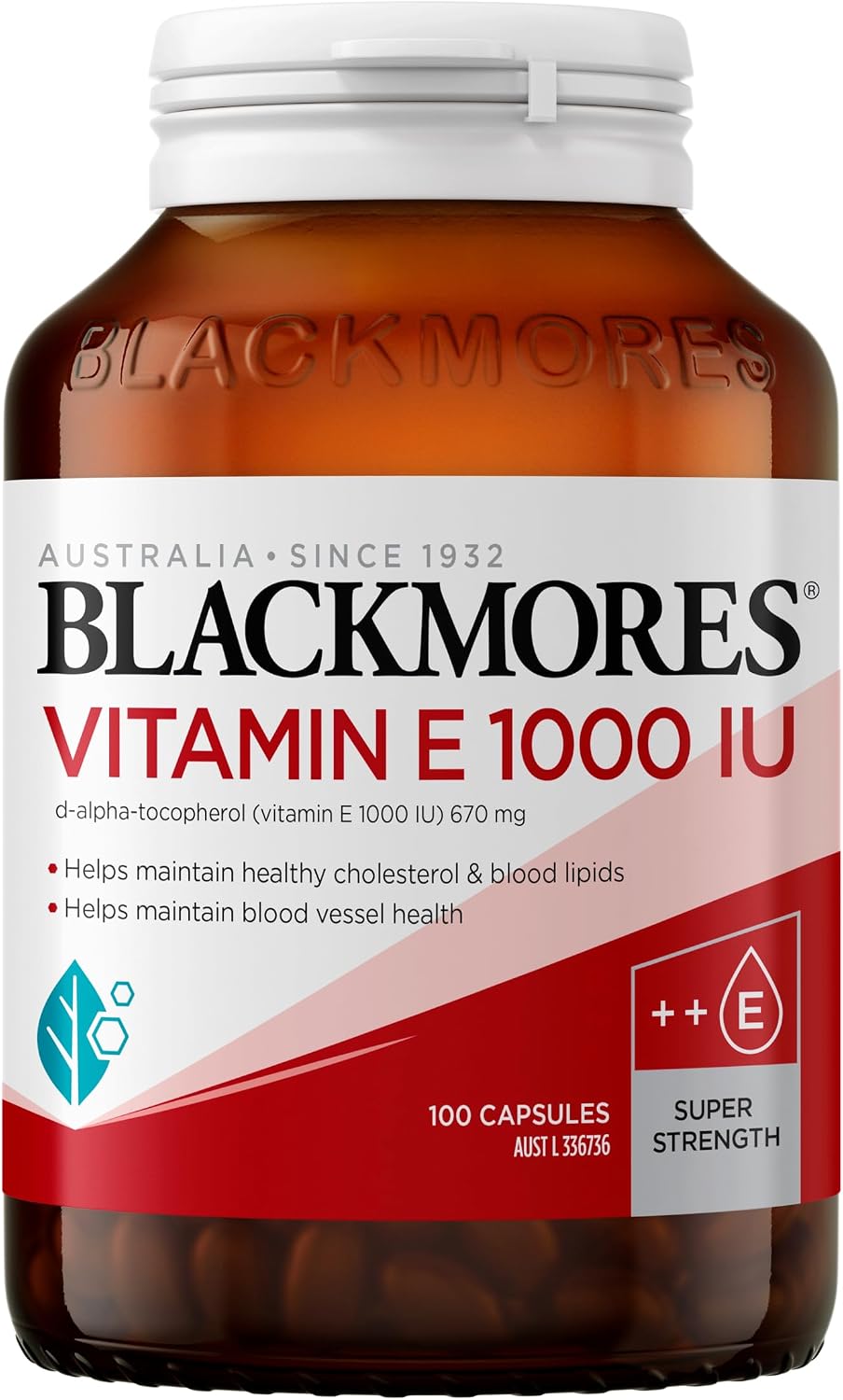 Blackmores Natural E 1000 UI, 100 Cápsulas