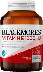 Blackmores Natural E 1000 UI, 100 Cápsulas