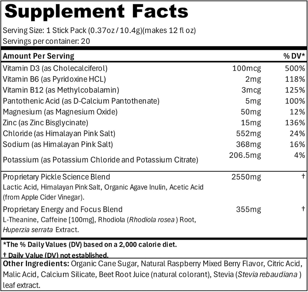 Pick’d Performance Plus Suplemento Deportivo, 20 Servicios