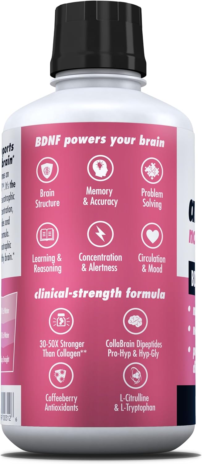 AminoMind – Suplemento de Colágeno Nootrópico para la Salud Cerebral – 14 Fl Oz (28 porciones)