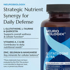 Neurobiologix Glutathione Ultra, Complejo Antioxidante con L-Glutation, Vitaminas y Minerales, 60 Cápsulas Vegetarianas