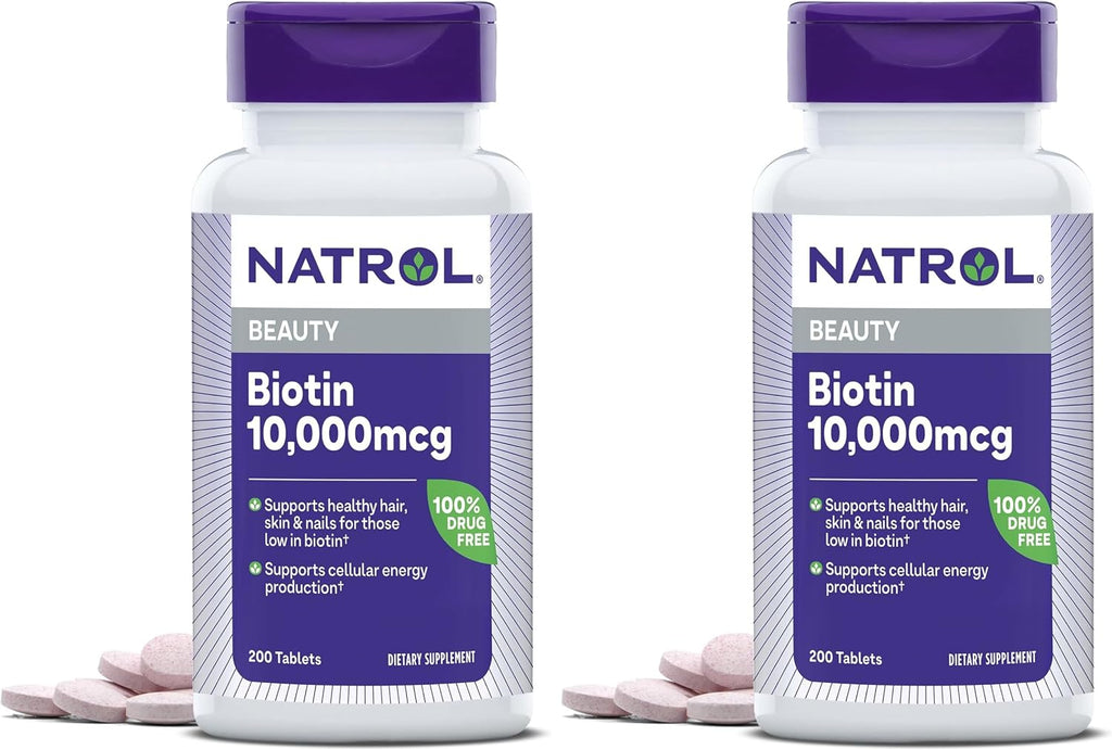 Natrol Beauty Biotin 10,000 mcg, 100 comprimidos