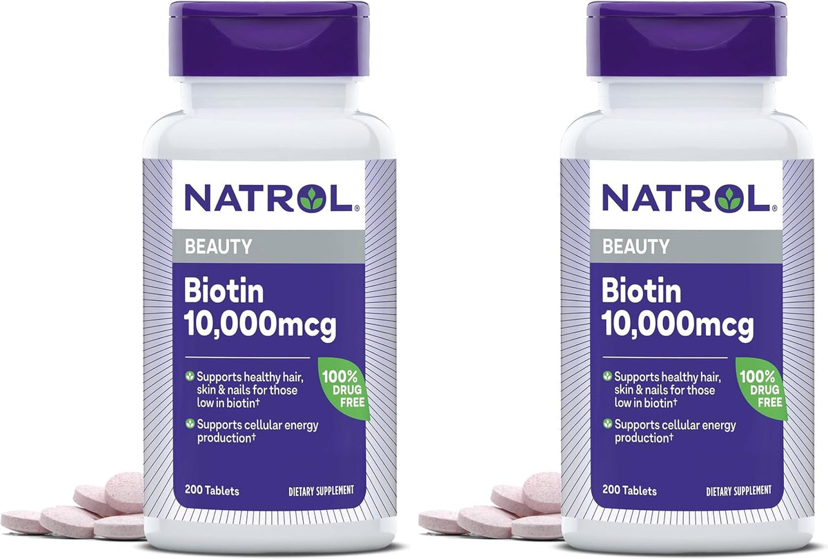 Natrol Beauty Biotin 10,000 mcg, 100 – La biotina contribuye al mantenimiento de las membranas mucosas en – Image 9