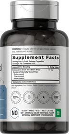Horbäach Policosanol 40 mg (200 Cápsulas) - Complemento Alimenticio no Transgénico y sin Gluten