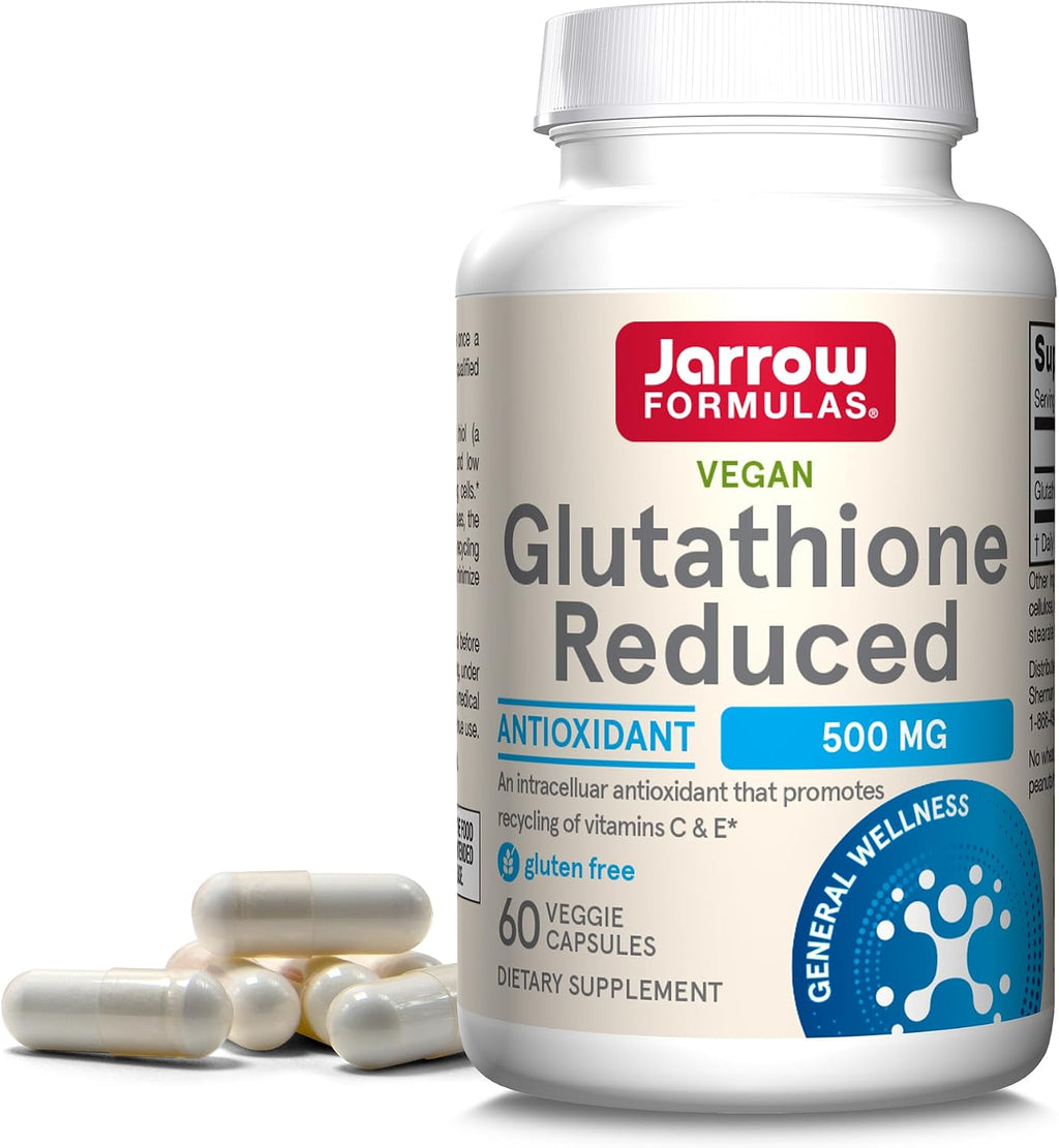 Jarrow Formulas Glutatión Reducido 500 mg – 60 Cápsulas Veganas
