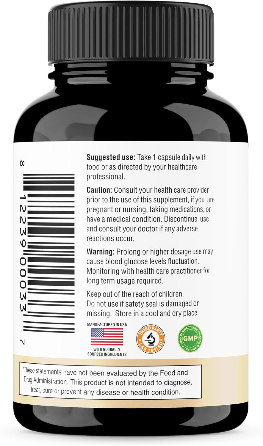 Sandhu's Berberina HCL 500mg por cápsula - 60 Cápsulas - Extracto de Berberis Aristata al 97% - Sin OGM, Vegetariano, Sin Gluten