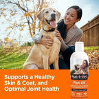 Nutri-Vet Aceite de Pescado para Perros, Suplemento de Omega 3 para Piel y Pelaje, 473 ml
