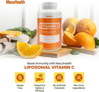 MacuHealth Vitamina C Liposomal 1000 mg por dosis - Alta biodisponibilidad con antioxidantes liposolubles - 3 meses de suministro