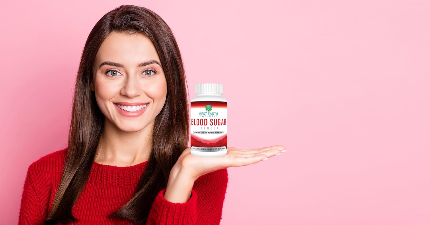 Best Earth Naturals Fórmula de Azúcar en Sangre con Canela, Gymnema Sylvestre, Banaba, Guggul y Más - 60 Cápsulas