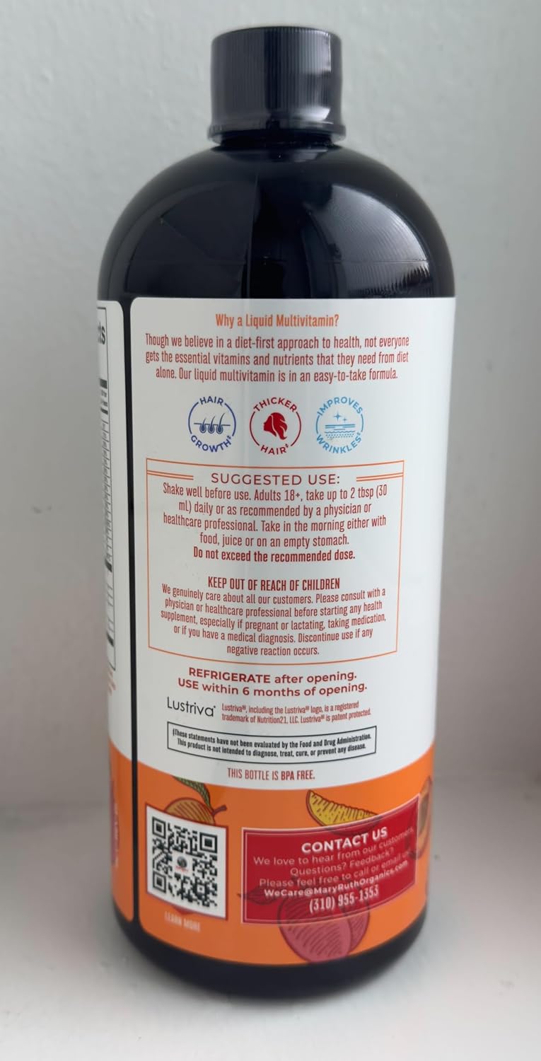 MaryRuth's Multivitamínico Líquido + Crecimiento del Cabello