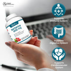 Berberina 1200mg – Fórmula Concentrada de Berberina HCl – 60 Cápsulas – Hybrid Nutraceuticals