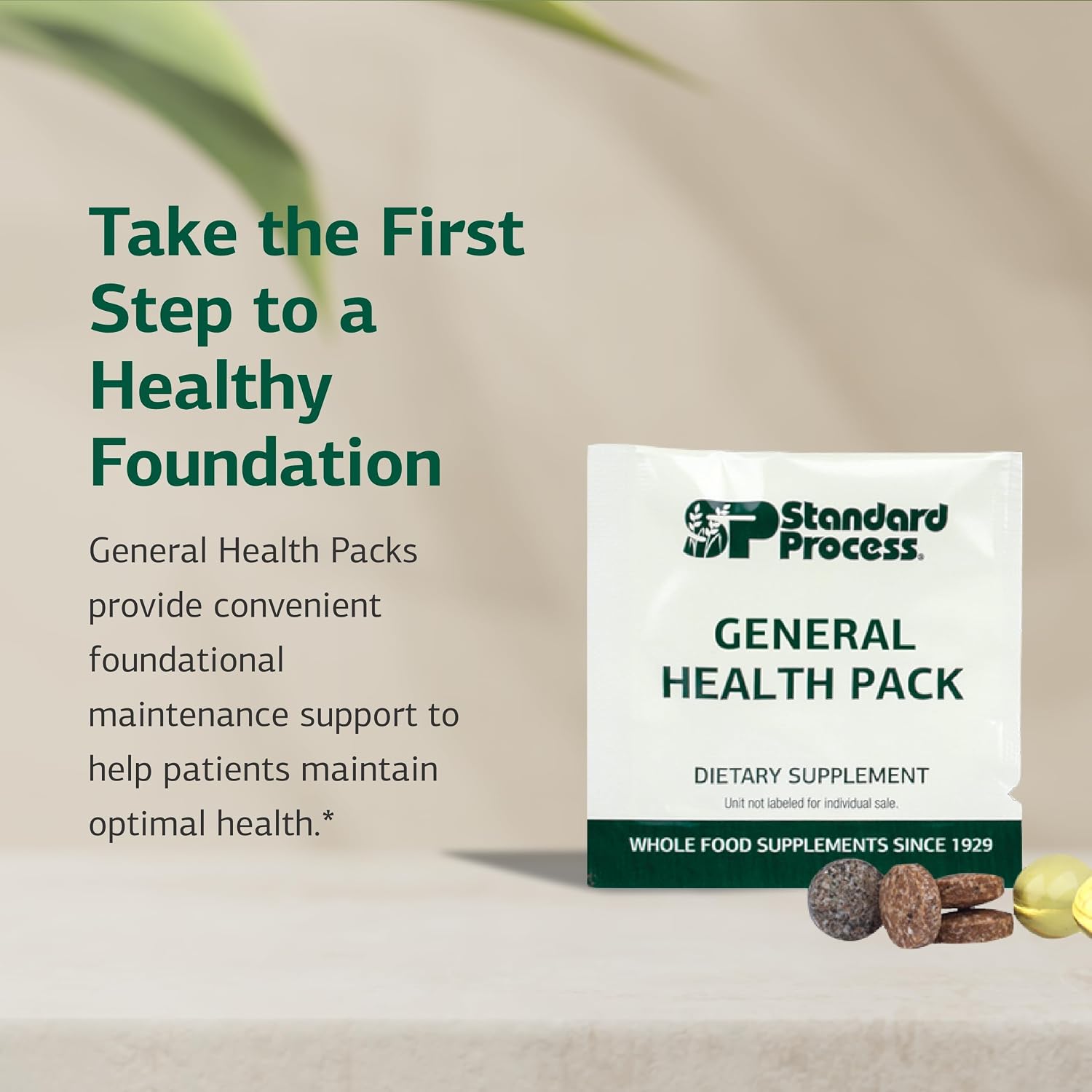 Standard Process General Health Pack - Suplemento multivitamínico y mineral diario - 60 paquetes