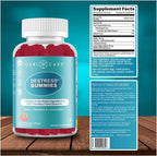 GeriCare DeStress Gummies con GABA, L-Teanina y Melisa - Sabor a Frutos del Bosque - 42 unidades