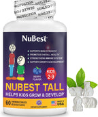 NuBest Tall Kids - Multivitaminas y Minerales para Niños de 2 a 9 años - 60 Comprimidos Masticables Sabor Bayas