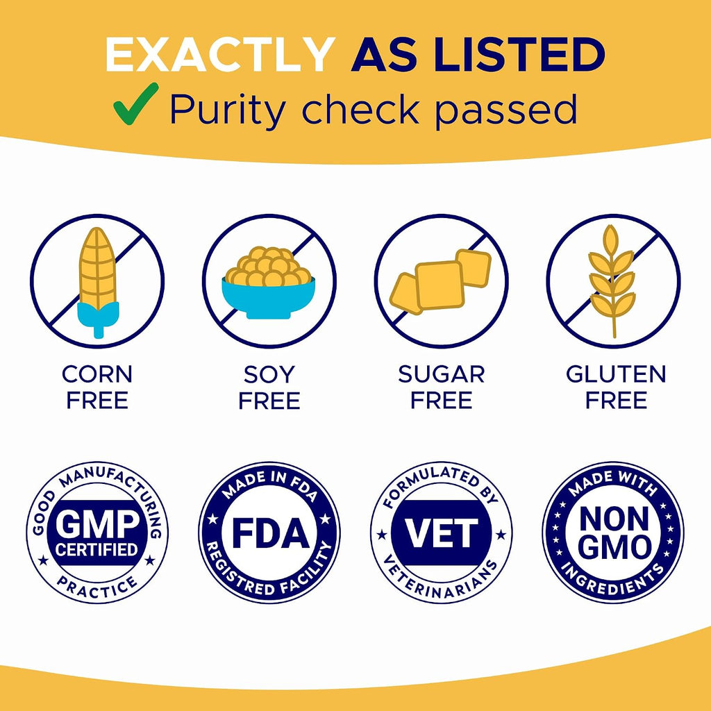 GOODGROWLIES Omega 3 Aceite de Pescado para Perros (180 Snacks Masticables)