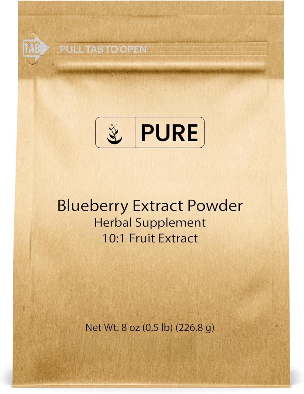 PURE ORIGINAL INGREDIENTS Extracto de Arándano (227 g) No OGM, Sin Gluten, Sin Aditivos