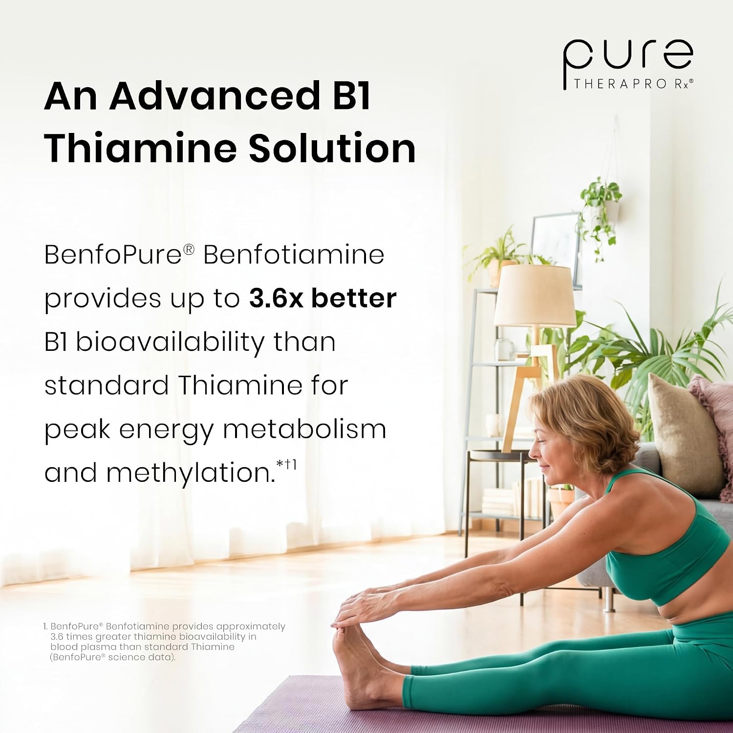 Pure Therapro Rx Complejo B Metilado Activo - 60 Cápsulas Veganas