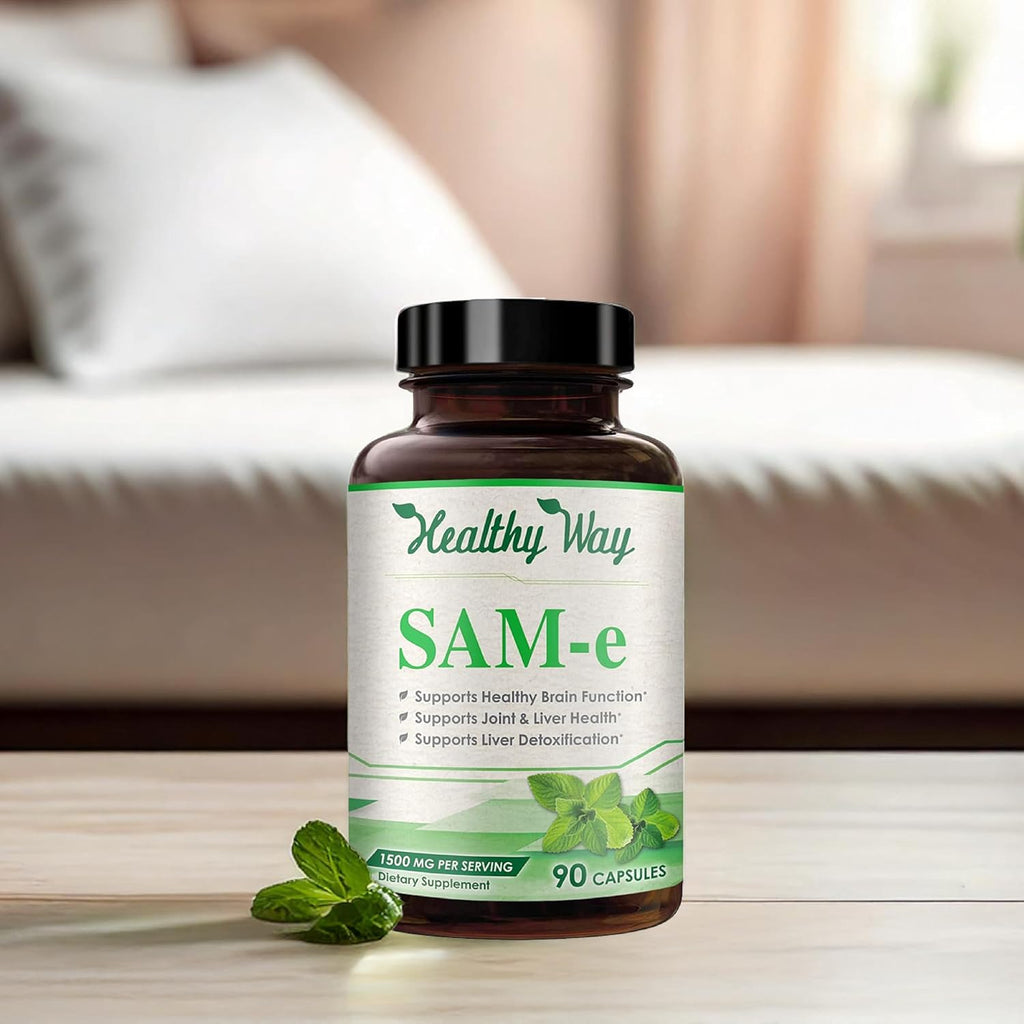 HealthyWayRx SAM-e 1500mg - S-Adenosil-L-Metionina - 90 Cápsulas
