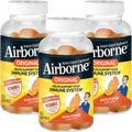 Airborne 750mg Vitamina C Gominolas para el Apoyo Inmunitario, Sabor Naranja, Sin Gluten, 63 Gominolas (3 Paquetes)