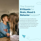 L-Metilfolato Orgánico para Niños + Metil B12 - Forma Sublingual - 5-MTHF - Sabor a Bayas Orgánico - 30 ml