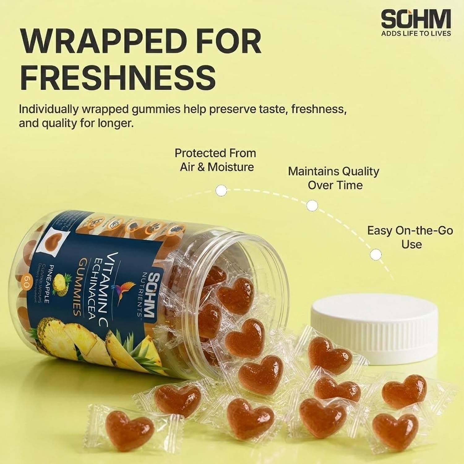 Gominolas de Vitamina C y Equinácea 60 uds - SOHM