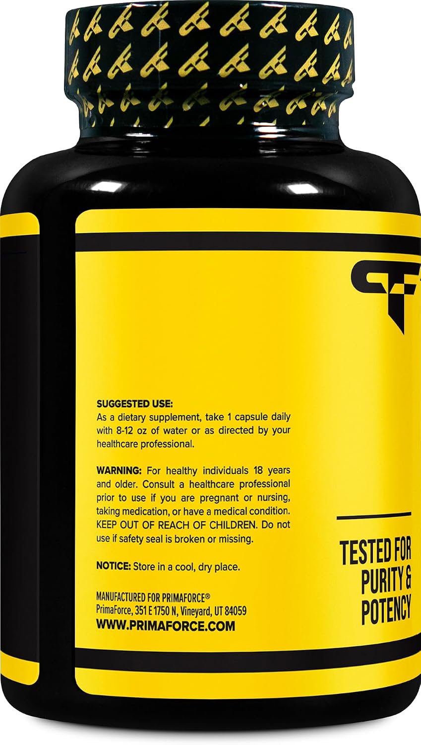 Primaforce Huperzina-A Cápsulas (180 Cápsulas, 200 mcg Por Ración) - Suplemento Nutricional de Huperzina