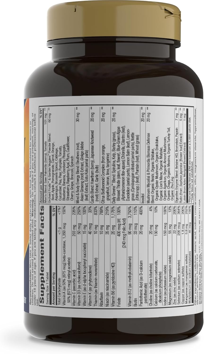 Nature's Way Alive! Multivitamínico Ultra Potencia para Hombres 50+