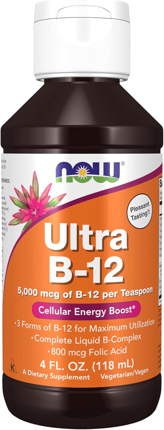 NOW Foods Ultra B-12 Líquido - 4 oz (118 ml)
