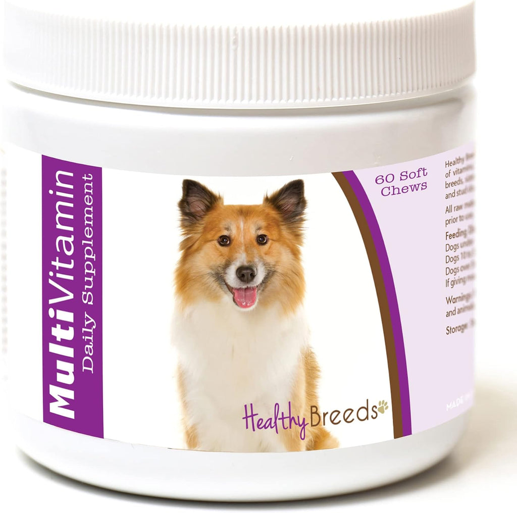 Healthy Breeds Multivitamínico para Perro Icelandic Sheepdog - Masticables Blandos, 60 uds.