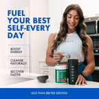 Evogen Evogreens - Super Greens en Polvo con Espirulina, Probióticos y Extracto de Granada Pomanox, Sabor Fruit Punch, 30 Raciones