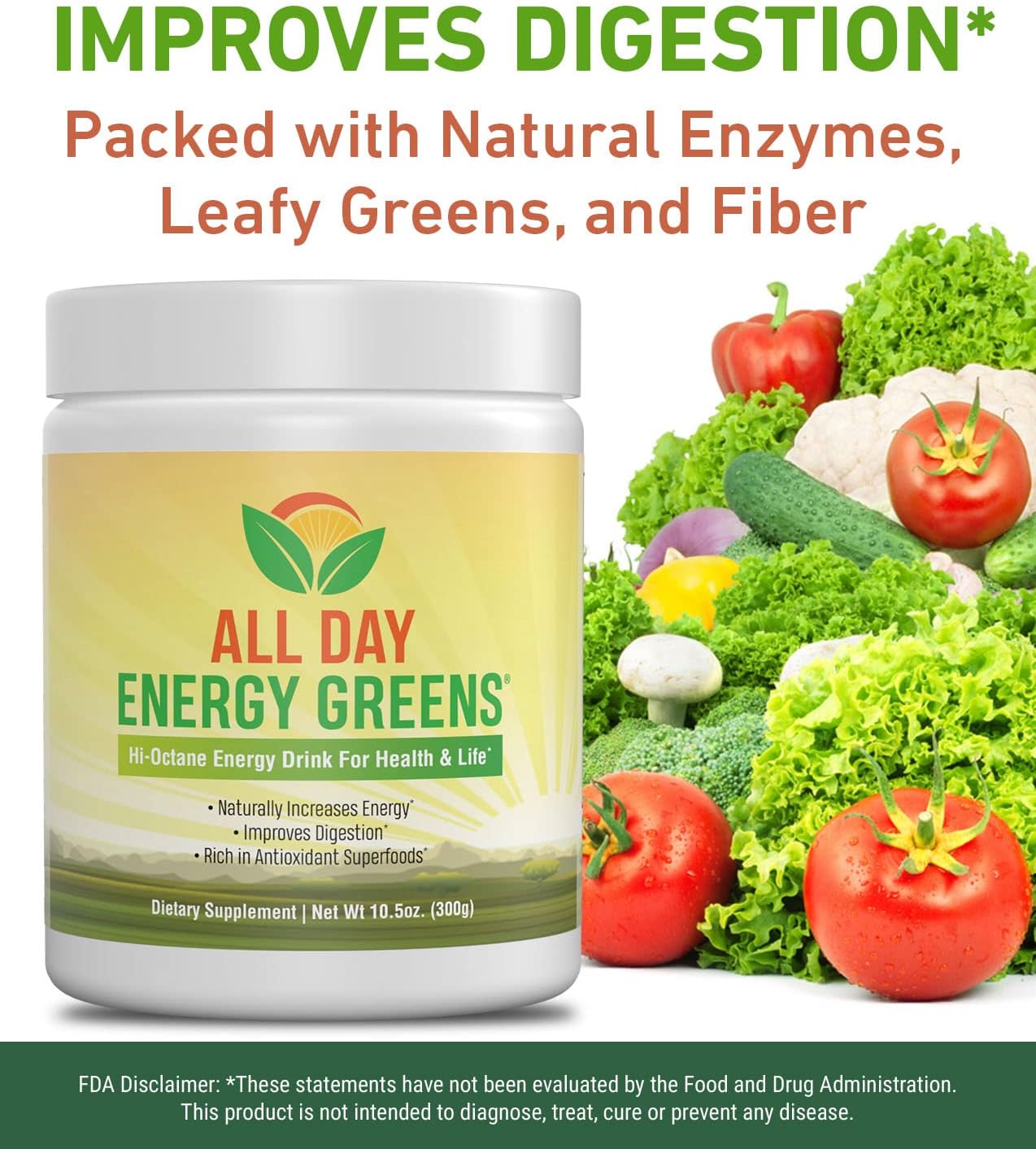 IVL - All Day Energy Greens - Superalimentos Verdes en Polvo