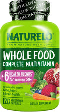 NATURELO Multivitamínico Integral para Mujeres 50+ (Sin Hierro) - 120 Cápsulas Veganas