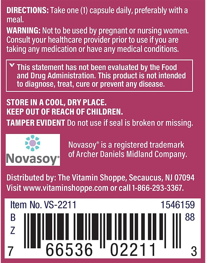 The Vitamin Shoppe Phytoestrogen Complex (60 Cápsulas)