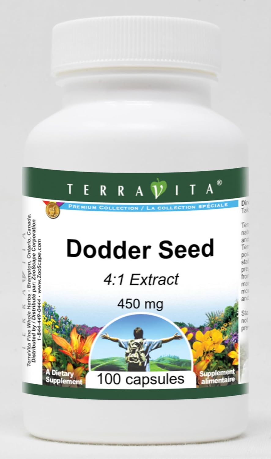 Dodder Seed 4:1-450 mg (100 Cápsulas) - TerraVita