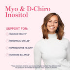 Myo-Inositol & D-Chiro Inositol 40:1 para Equilibrio Hormonal Femenino | Microgránulos | No GMO | 120 Cápsulas (1 Mes)
