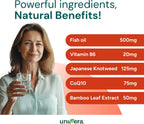 Univera Rhythmatix, Salud Cardiovascular, Circulación y Venas, Omega-3, Coenzima Q10, Vitaminas B6 y B12, 60 cápsulas blandas (30 días)