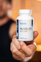 NuEthix Formulations NU-D3 + K2 - Vitamina D3 y K2 5000 UI con Reishi, Magnesio y Zinc, 60 cápsulas