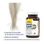 Country Life Maxi-Hair 50+ – Suplemento de Biotina para Cabello, Piel y Uñas | 60 Cápsulas